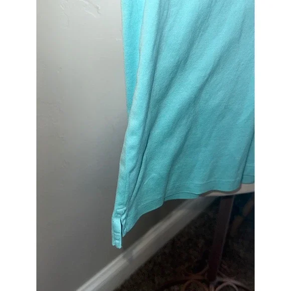 Ralph Lauren Golf Womens Long Sleeve Polo Shirt Aqua Blue Tailored Fit Size M - Picture 5 of 8